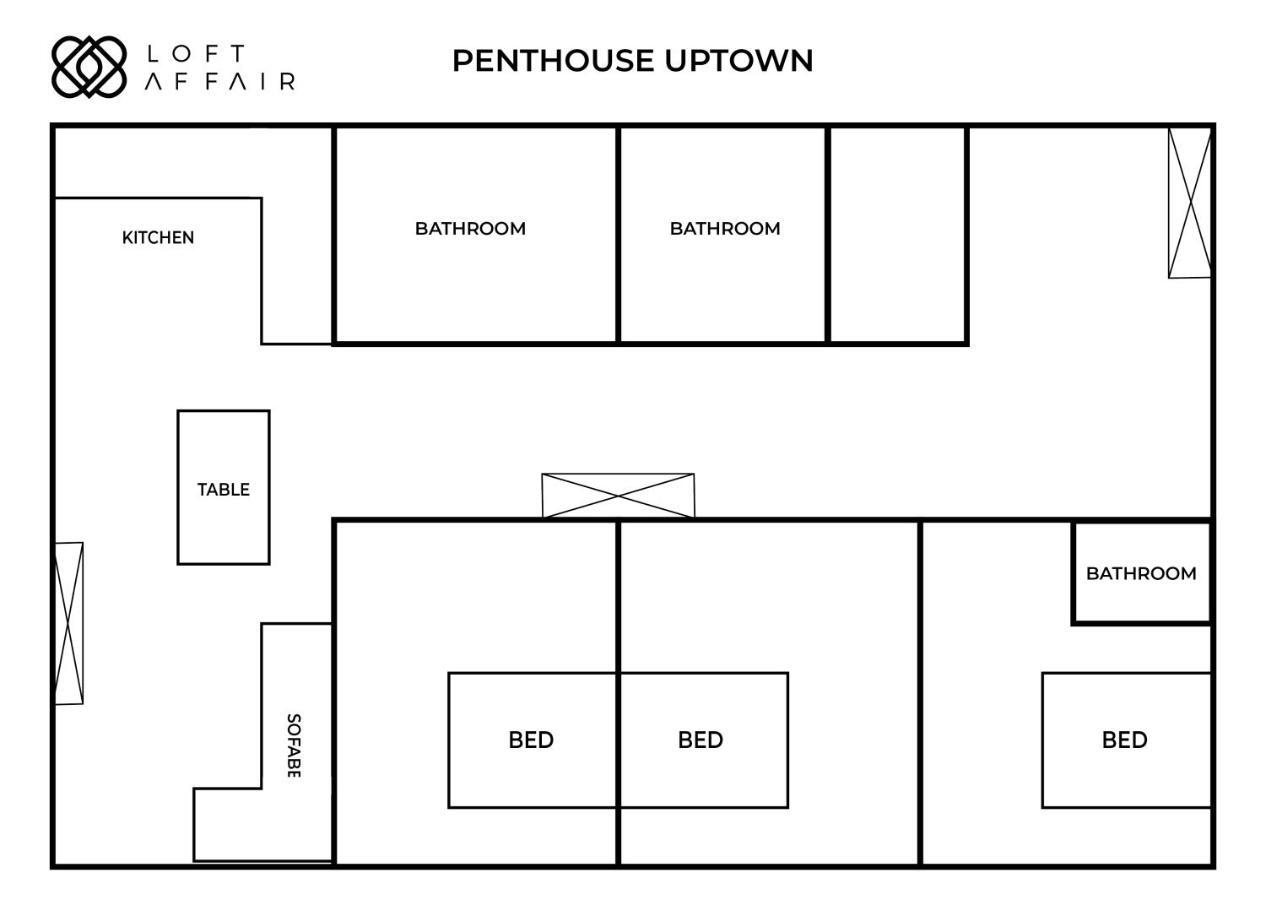 Appartamento Penthouse Uptown - Loftaffair Cracovia Esterno foto